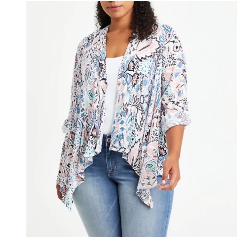 Torrid Gauze Kimono Paisley
